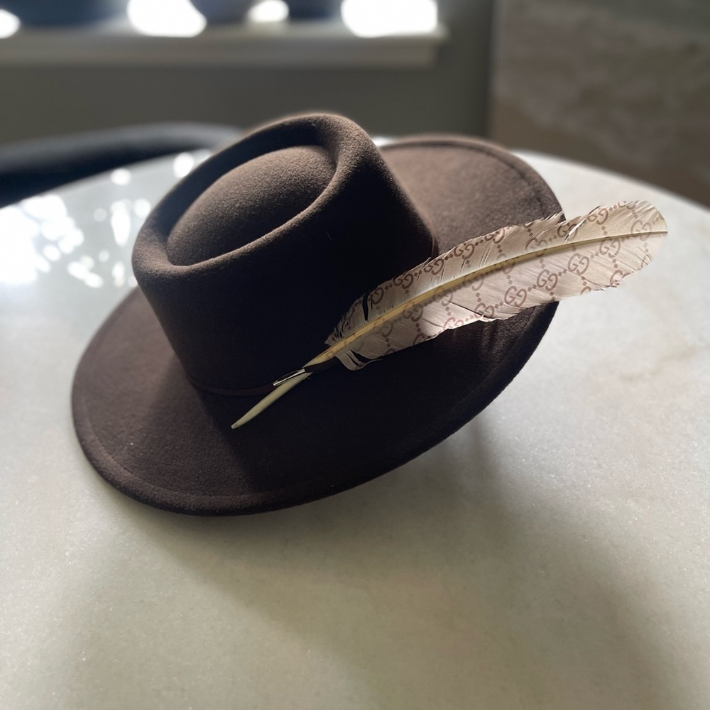 Gucci Feather Accent Hat - Picture 4 of 7